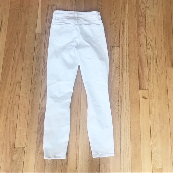 J Crew Lookout High Rise 9” White Crop Jeans 24 - Picture 8 of 8